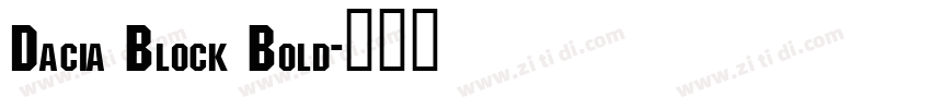 Dacia Block Bold字体转换